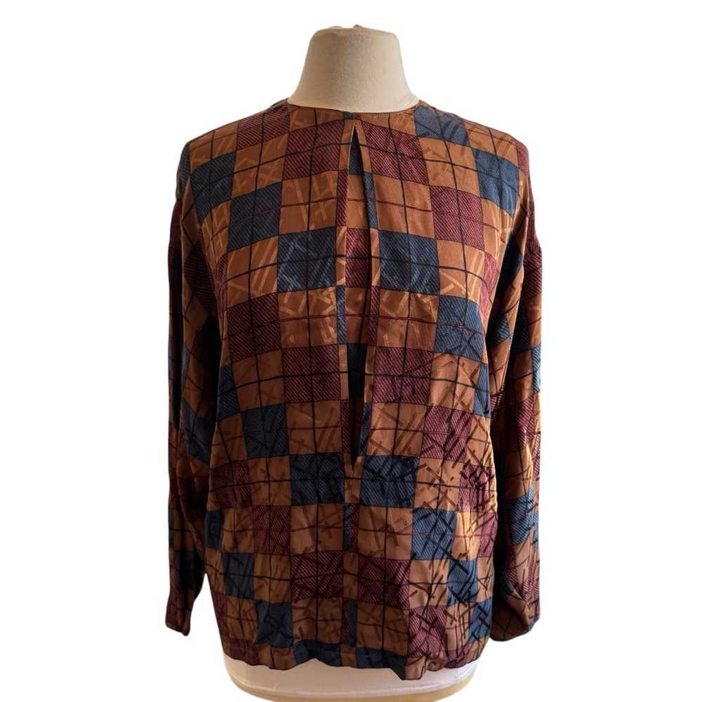 Dior Multicolor Checkered Blouse